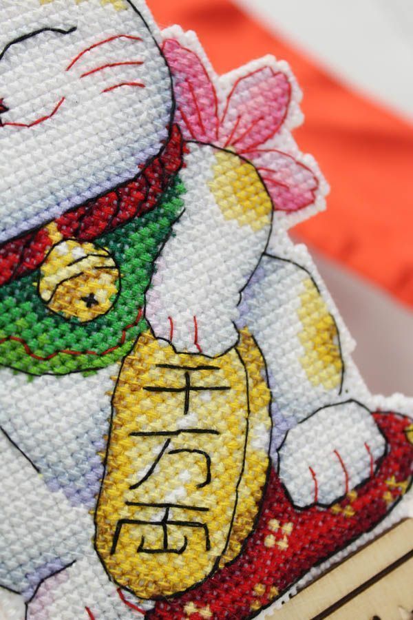 Идеи на тему «Maneki-Neko» (15) | вышивка, вышивание крестиком, вышивка крестом