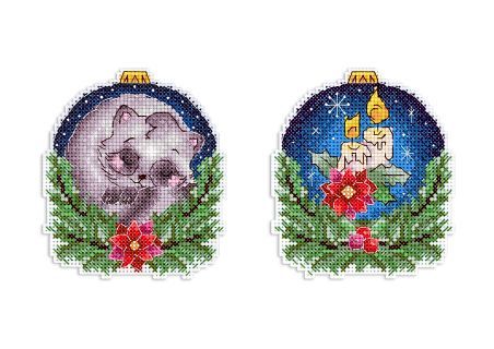 Новогодний шар с енотиком