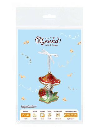 Ёлочная игрушка. Маленький мухомор