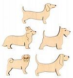 Бобины для ниток «Собаки» набор 10 штук (5 видов по 2 штуки)