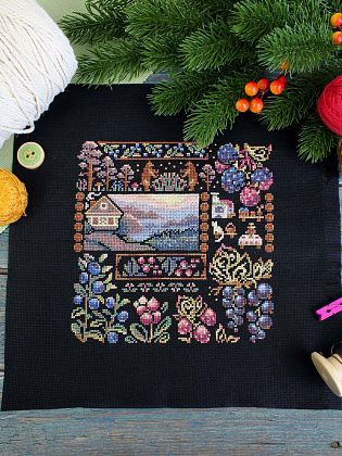 Семплер. Рассвет в деревне