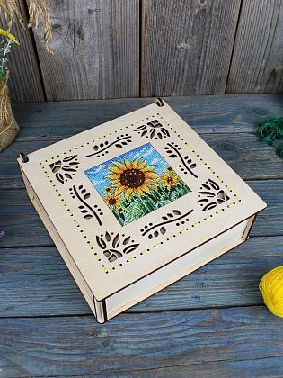 Шкатулка. Подсолнух