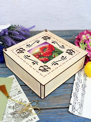 Шкатулка. Маки