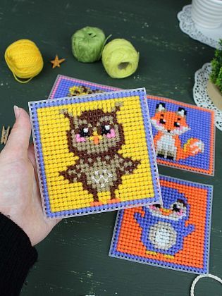 Милые животные. Набор из 4 шт.