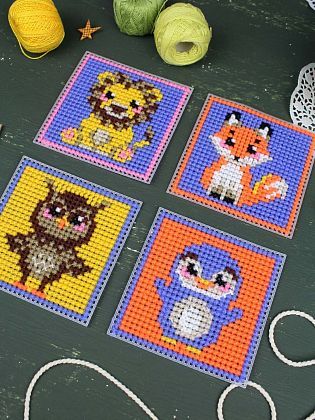 Милые животные. Набор из 4 шт.