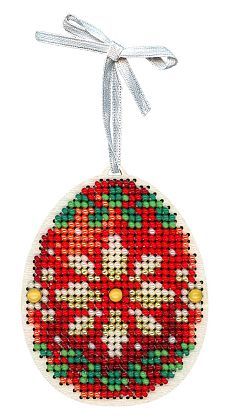 Красное с золотом яйцо