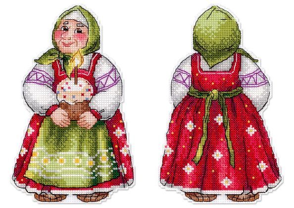 Бабушка с куличом