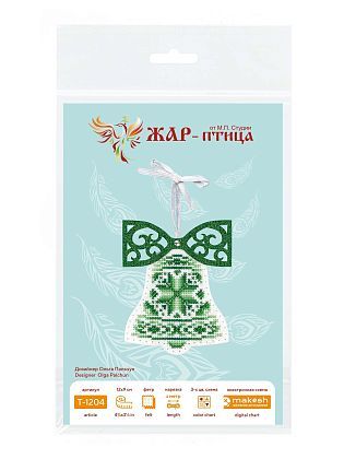Белый колокольчик с бантом