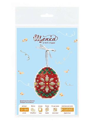 Красное с золотом яйцо