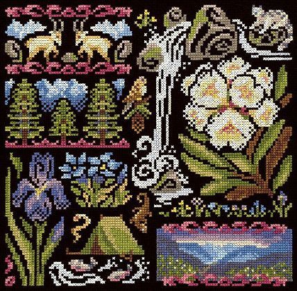 Семплер. Сумерки в горах