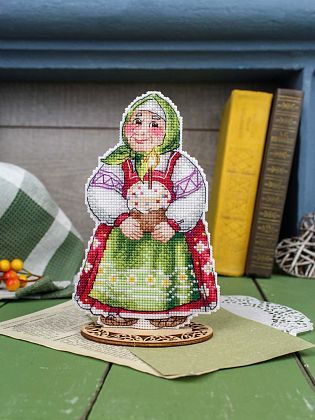 Бабушка с куличом