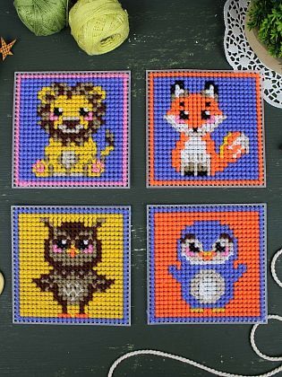 Милые животные. Набор из 4 шт.